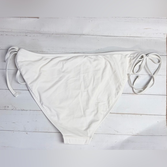 Shade & Shore Side Tie String Bikini Bottoms Off White Size XL NWT - Picture 4 of 9